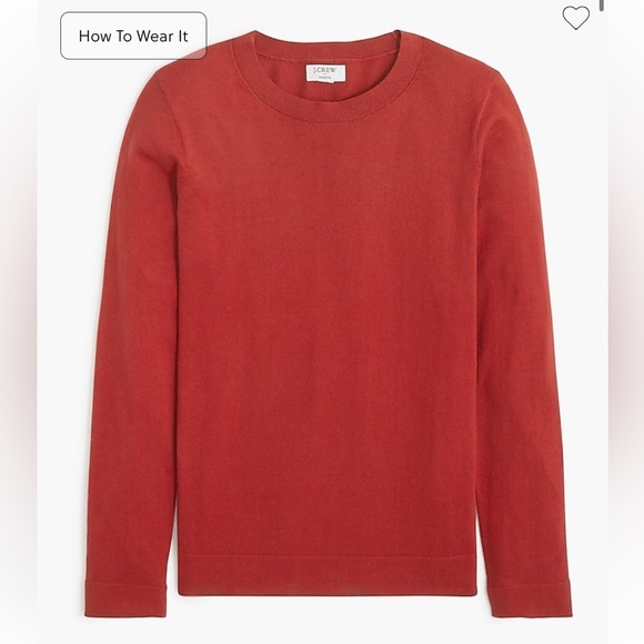 J crew autumn blaze cotton teddie sweater - Picture 2 of 4